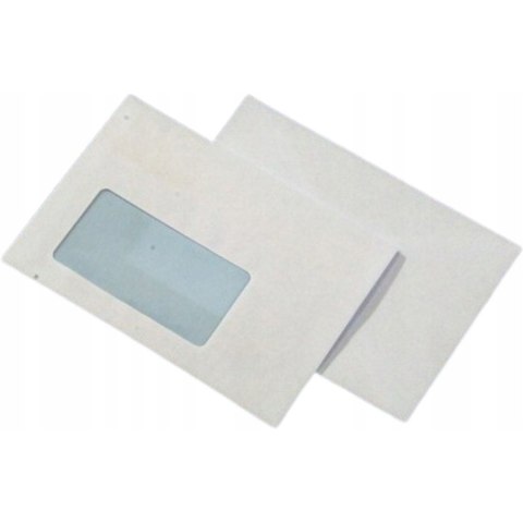 Koperta C6 SK biała 75g.okno lewe 45x90mm samoklejąca (1000szt.)NC 11021300