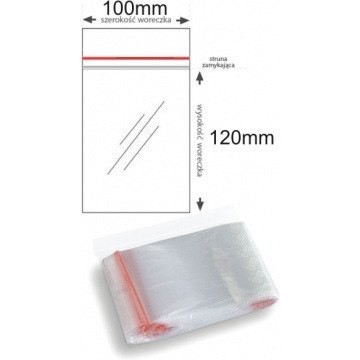 Torebki strunowe 100x120mm (100szt) (B3-SW-0065) Torebki strunowe 100x120mm (100szt) (B3-SW-0065)
