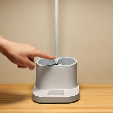 Lampka biurkowa led PLATINET PEN HOLDER biala 4W (45777)