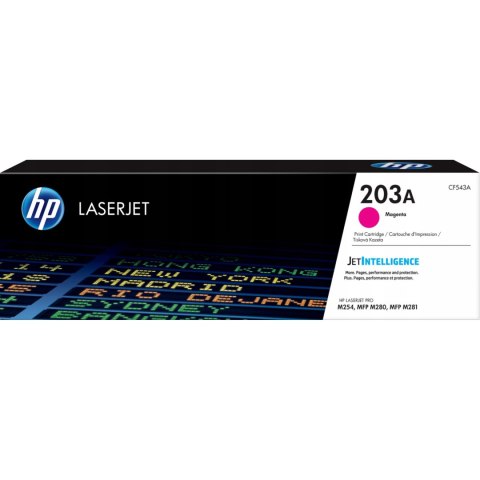 Toner HP 203A (CF543A) purpurowy 1300str Toner HP 203A (CF543A) purpurowy 1300str