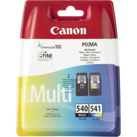 Tusz CANON (PG-540+CL-541/5225B006) czarny + kolor (2szt) Tusz CANON (PG-540+CL-541/5225B006) czarny + kolor (2szt)