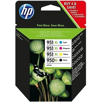 Tusz HP 950XL/951XL (C2P43AE) cza+nie+pur+żół (4szt) Tusz HP 950XL/951XL (C2P43AE) cza+nie+pur+żół (4szt)