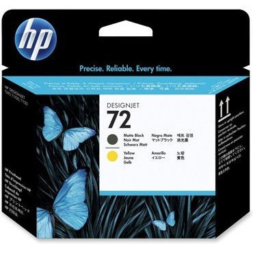 Głowica HP 72 (C9384A) czarny mat + żółty Głowica HP 72 (C9384A) czarny mat + żółty