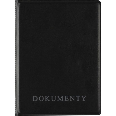 Okładka na dokumenty karty dowód rejestracyjny PVC czarna OD-20-05 BIURFOL