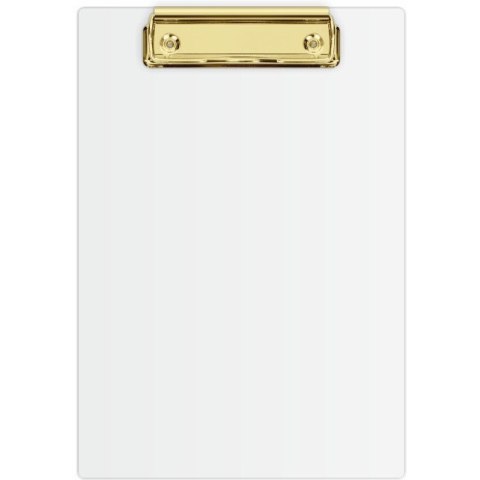 Deska z klipem Clipboard A5 biała (złoty mechanizm) KHG-00-10 BIURFOL Deska z klipem Clipboard A5 biała (złoty mechanizm) KHG-00-10 BIURFOL