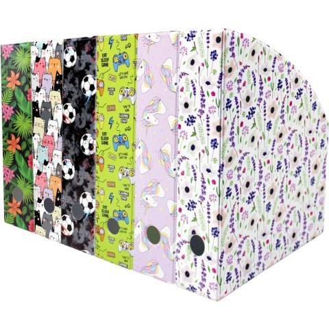 Pojemnik na czasopisma dokumenty Gazetownik 10cm wzór Pady NSE-02-26 BIURFOL