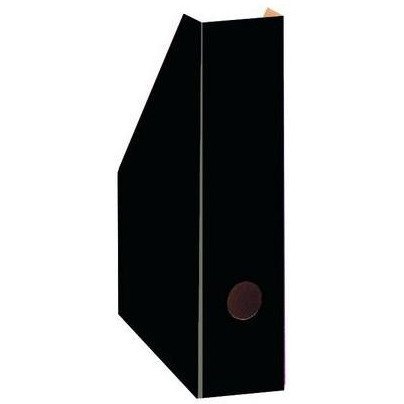 Pojemnik na czasopisma dokumenty A4 gazetownik 7cm czarny lakierowany 100552127 BANTEX