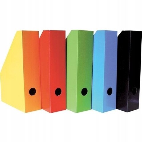 Pojemnik na czasopisma dokumenty A4 gazetownik 7cm czarny lakierowany 100552127 BANTEX