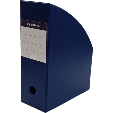 Pojemnik na czasopisma dokumenty A4 10cm PCV granatowy NATUNA