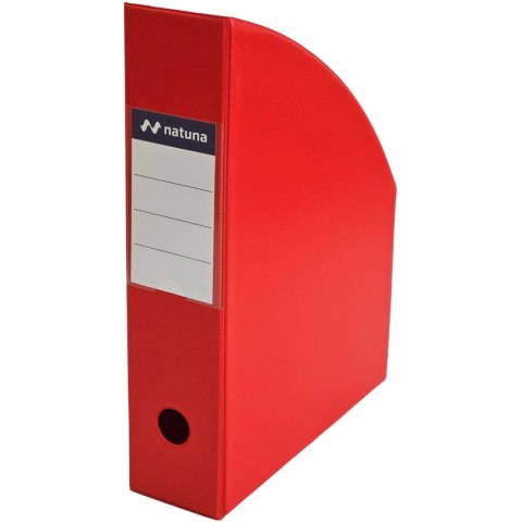 Pojemnik na czasopisma NATUNA A4 7 cm czerwony PCV (SE-NAT-35-07)
