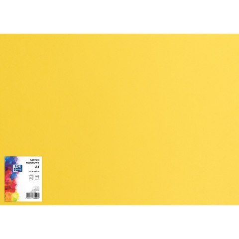 Blok karton kolorowy CREATINIO A1 160g 25 arkuszy nr.55 żółty 400149553 TOP 2000