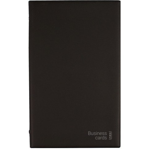 Wizytownik alfabetyczny Etui na 200 wizytówek czarny WI-25-01 BIURFOL