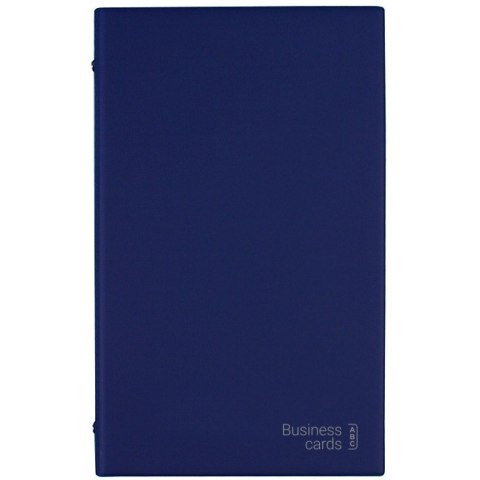 Wizytownik alfabetyczny Etui na 200 wizytówek granatowy WI-25-02 BIURFOL