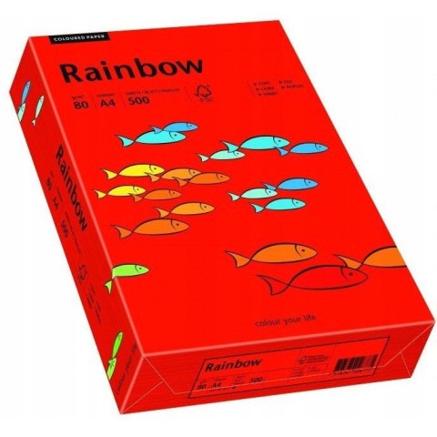 Papier ksero A4 80g RAINBOW R28 ciemny czerwony R28 88042475