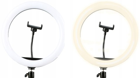 Statyw + lampa led ring 30cm + uchwyt na telefon (RLT-1201) DENVER
