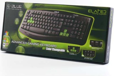 Klawiatura E-BLUE ELATED USB czarna (EKM046BK) Klawiatura E-BLUE ELATED USB czarna (EKM046BK)