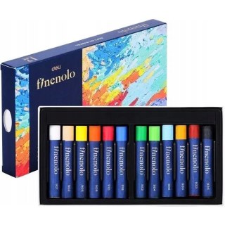 Pastele olejne FINENOLO 12 kolorów EC212-12 DELI