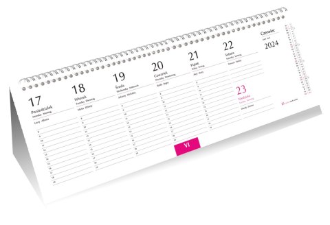 Kalendarz ze spiralką poziomy WZÓR ROCZNIK T-100-2-23 Michalczyk i Prokop