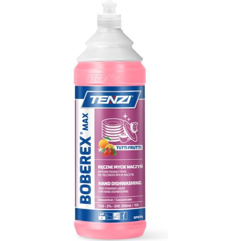 Płyn TENZI BOBEREX MAX TUTTI FRUTTI do ręcznego mycia naczyń zapach owocowy 1L (SP-74/001)