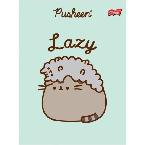 Zeszyt szkolny A5 32 kartki w kratkę laminowany PUSHEEN ST.MAJEWSKI