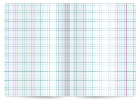 Zeszyt szkolny A5 32 kartki w kratkę laminowany PUSHEEN ST.MAJEWSKI