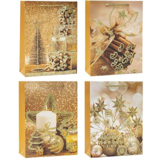 Torebka ozdobna TBN-23092-GL-A4 26x32x10cm (12szt) ROZETTE