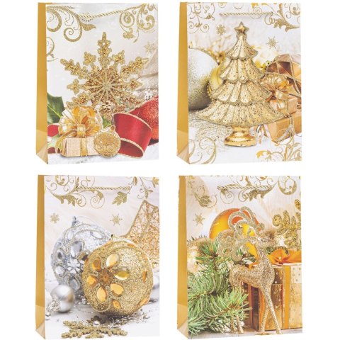 Torebka ozdobna TBN-23094-GL-A4 26x32x10cm (12szt) ROZETTE Torebka ozdobna TBN-23094-GL-A4 26x32x10cm (12szt) ROZETTE