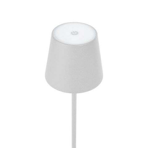 Lampka restauracyjno-barowa led PLATINET biała 4W 400lm wodoodporna z akumulatorem 4000mAh (45926)