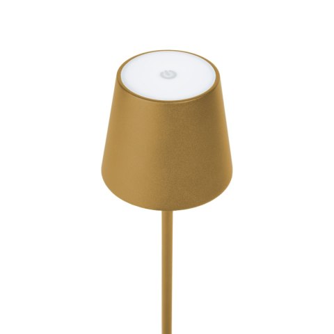 Lampka restauracyjno-barowa led PLATINET złota 4W 400lm wodoodporna z akumulatorem 4000mAh (45927)
