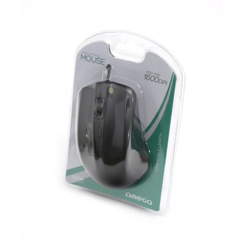 Mysz OMEGA optyczna 1600dpi USB czarna (41786) Mysz OMEGA optyczna 1600dpi USB czarna (41786)