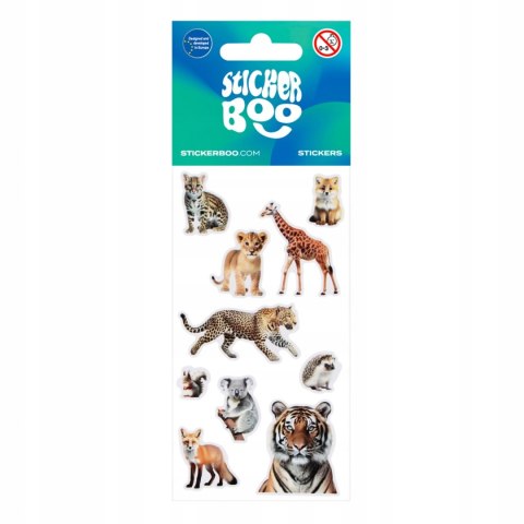 Naklejki 66x126mm DZIKIE ZWIERZĘTA 550332 STICKERBOO Naklejki 66x126mm DZIKIE ZWIERZĘTA 550332 STICKERBOO