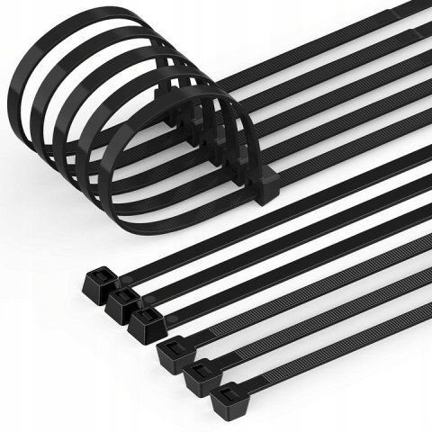 Opaska zaciskowa/opaska kablowa/zip/raps/trytytka 250x4,8mm (100szt) czarna LEXTOOL (LXOP16)