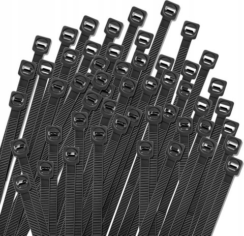 Opaska zaciskowa/opaska kablowa/zip/raps/trytytka 300x4,8mm (100szt) czarna LEXTOOL (LXOP28)