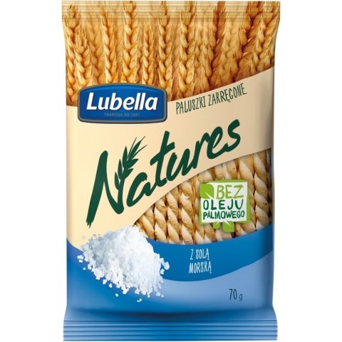 Paluszki LUBELLA 70g NATURES solone (sól morska)
