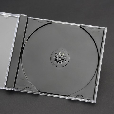 Pudełko na płytę CD jewel 10,4mm czarna taca (10szt) NATUNA (56928)