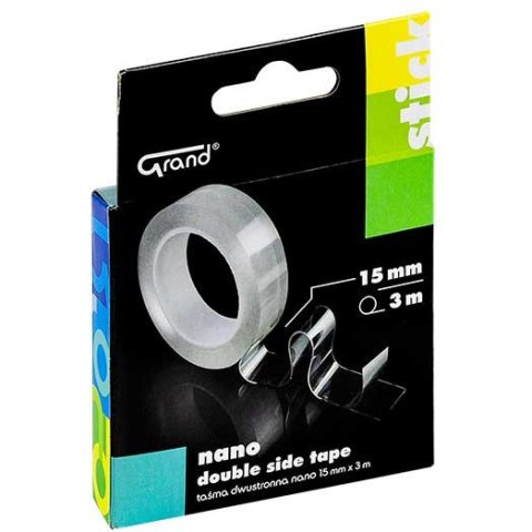 Taśma dwustronna nano 15mm x3m x1mm GRAND 130-1955 Taśma dwustronna nano 15mm x3m x1mm GRAND 130-1955