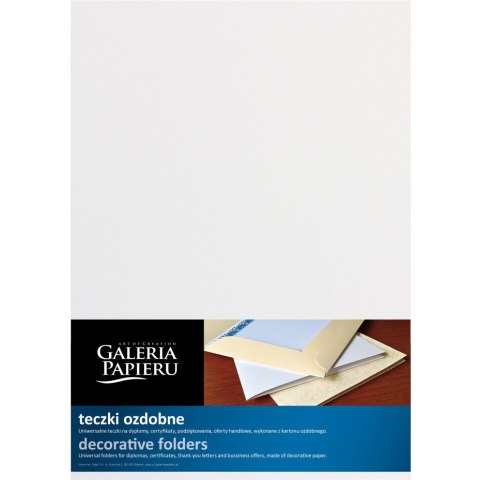 Teczka ozdobna MILLENIUM diamentowa biel (5szt.) 221701 ARGO