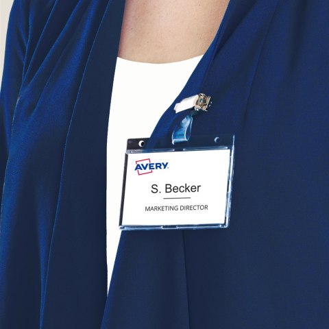 Holder plastikowy na karty 54x85mm (25 sztuk) 4826 AVERY