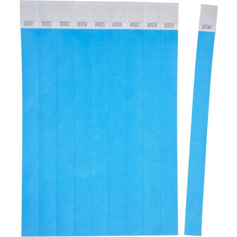 Opaski na rękę 256x19mm (50 arkuszy = 500 opasek) neonowe niebieskie TYVBL-50 AVERY