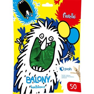 Balony 12` METALLIC zielony ( 50szt.) 170-2655 FIORELLO