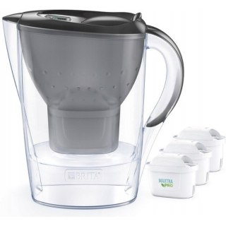Dzbanek filtrujący BRITA Marella grafitowy 2,4l + 3szt filtr do wody Maxtra Pro Pure Performance