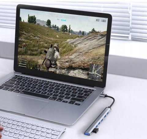 Hub USB-A BLOW 7xUSB 3.0 szary (86-070#)