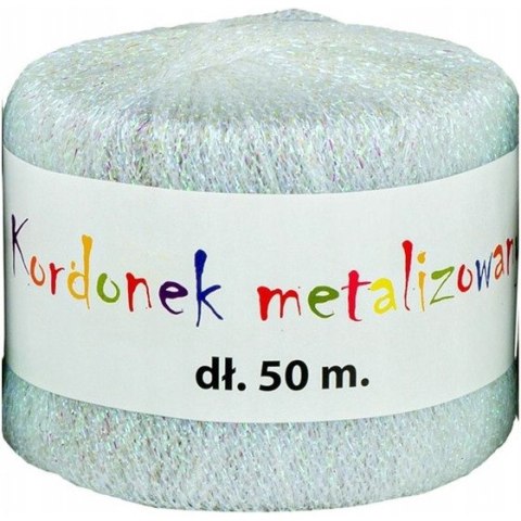 Kordonek metalizowany 2mmx50m perła KOB-03 ALIGA