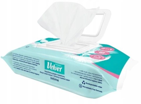Papier toaletowy VELVET (48 listków) nawilżany Intima