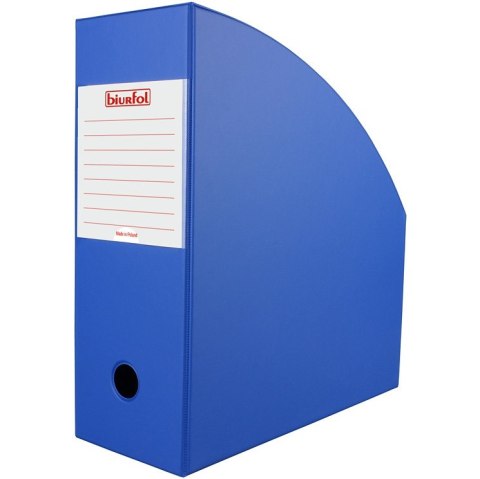 Pojemnik na czasopisma dokumenty Gazetownik 11cm niebieski SE-37-03 BIURFOL