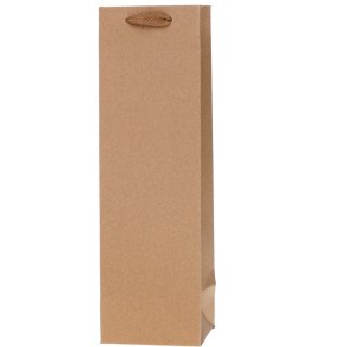 Torebka prezentowa 11x36x10cm Lux Kraft Q na butelkę ROZETTE