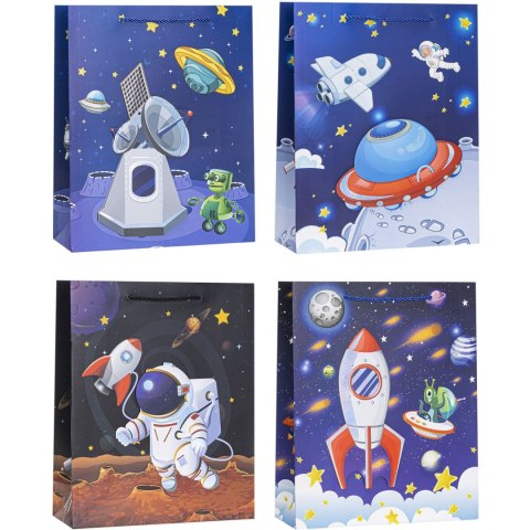 Torebka prezentowa 26x32x10cm dla dzieci KOSMOS TD-24028-3D-A4 ROZETTE Torebka prezentowa 26x32x10cm dla dzieci KOSMOS TD-24028-3D-A4 ROZETTE