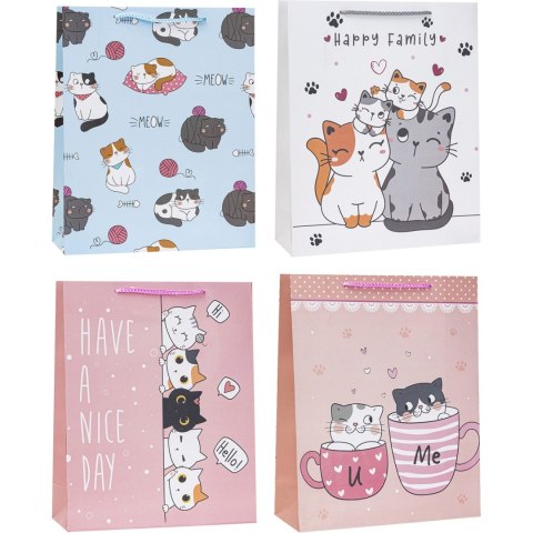 Torebka prezentowa 31x40x12cm TD-23128-A3 ROZETTE Torebka prezentowa 31x40x12cm TD-23128-A3 ROZETTE