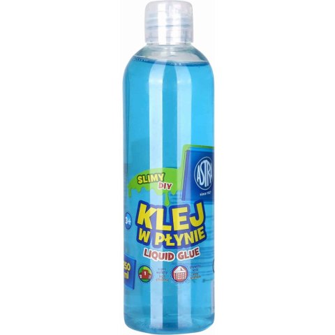 Klej szkolny w płynie transparentny 250ml niebieski 401119009 ASTRA