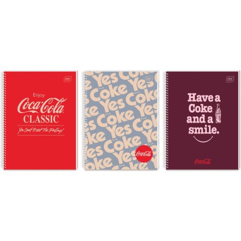 Kołozeszyt A4 100k kratka M Hybrid COCA COLA INTERDRUK